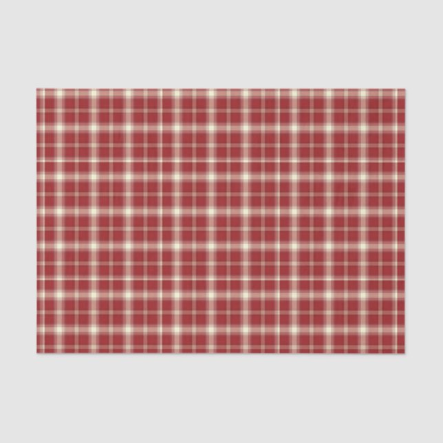 Christmas Plaid 10-TISSUE WRAPPING PAPER (Front)