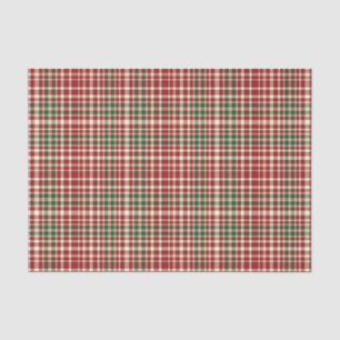 Christmas Plaid 11-TISSUE WRAPPING PAPER