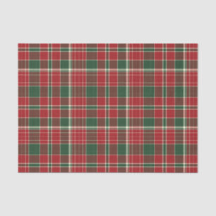 Christmas Plaid 12-TISSUE WRAPPING PAPER