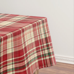 Christmas Plaid 23-Cotton Tablecloth 52x70