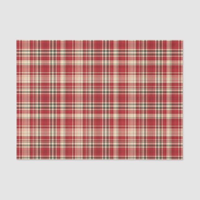 Christmas Plaid 23-TISSUE WRAPPING PAPER (Front)