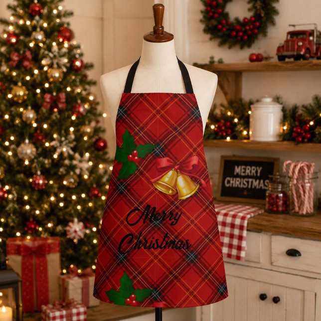Christmas Plaid Apron (Creator Uploaded)