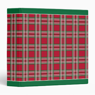 Christmas Plaid Binder