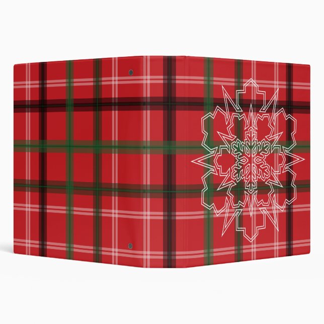 Christmas plaid binder (Background)