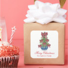 Christmas Plaid Bow Chinoiserie Topiary Tree