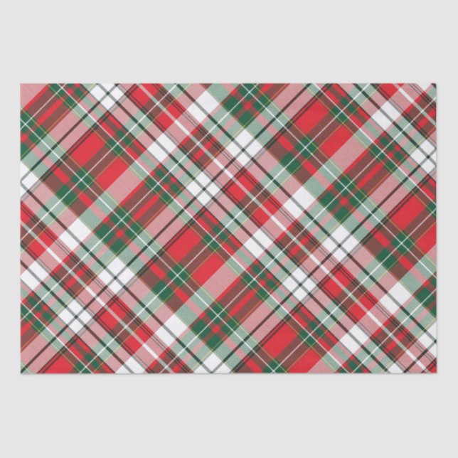 Christmas Plaid Bright #2 Tissue Paper (Front)