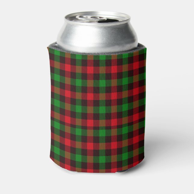 Christmas Plaid Can Cooler (Can Back)