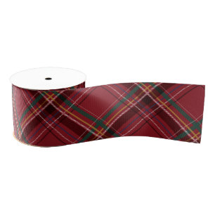 Christmas plaid classic red simple holiday grosgrain ribbon