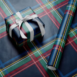 Christmas plaid classic simple colourful holiday wrapping paper<br><div class="desc">This classic Christmas plaid wrapping paper is a great way to coordinate all your gifts under the tree. With a bold check of navy, green, red, gold and blue, this tartan-inspired design is festive and stylish and can be used alone or paired with other holiday wrapping paper designs. Created by...</div>