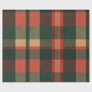 Christmas Plaid design Wrapping Paper