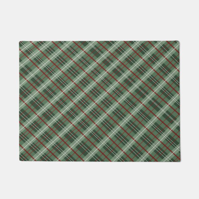 Christmas Plaid Doormat (Front)