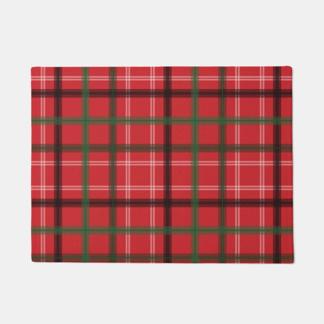 Christmas plaid doormat (Front)