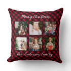 Christmas Plaid Family Personalized Photo Collage