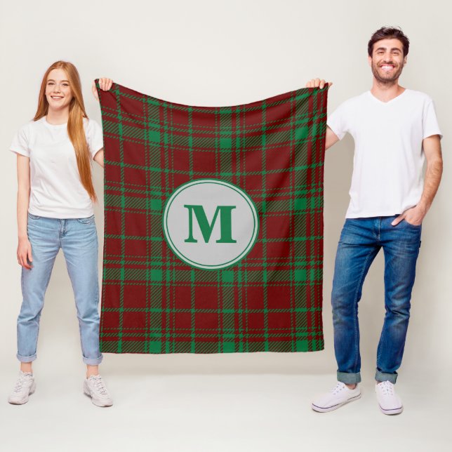 Christmas Plaid Fleece Blanket (In Situ)