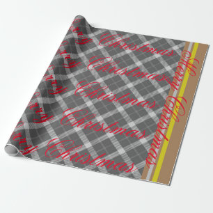 CHRISTMAS PLAID gift wrap   m3galleryStudio