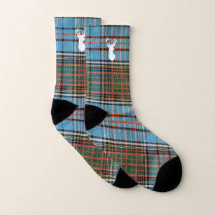 Christmas Plaid Holidays Clan Anderson Tartan Socks