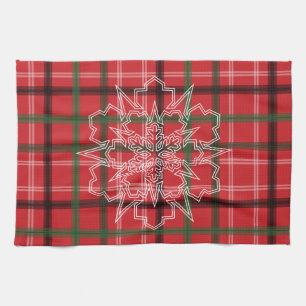 Christmas plaid kitchen towel