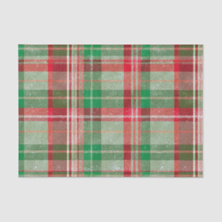 Christmas Plaid Linen  Tissue Paper