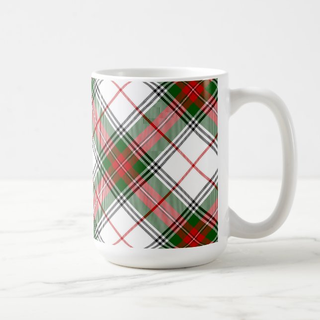 Christmas Plaid ~ Personalized Coffee Mug (Right)