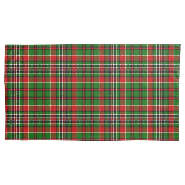 Christmas Plaid Pillowcase (Front)