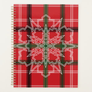 Christmas plaid planner