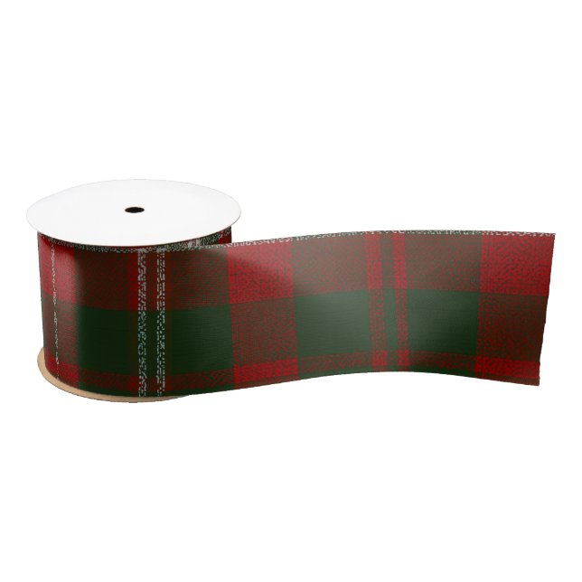 Christmas Plaid Ribbon Satin Ribbon (Spool)
