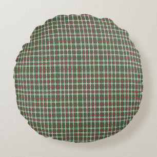 Christmas plaid round pillow