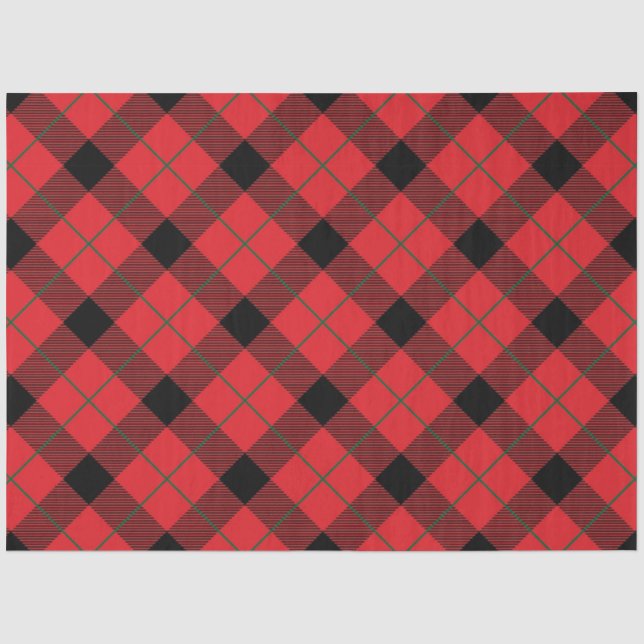 Christmas Plaid Series Design 1 Tissue Paper (Front)