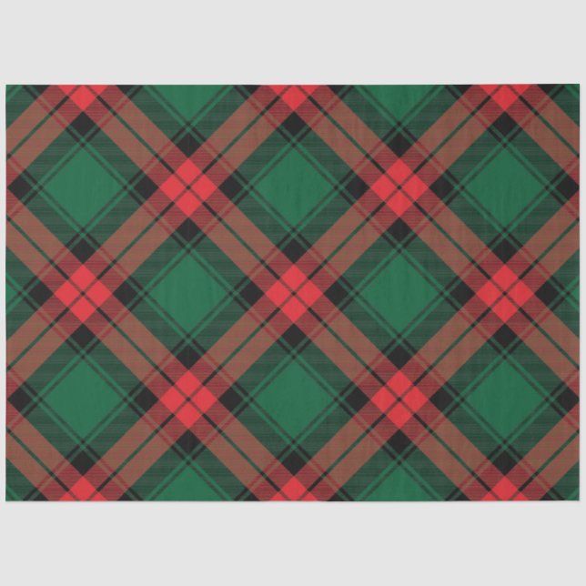 Christmas Plaid Series Design 2 Tissue Paper (Front)