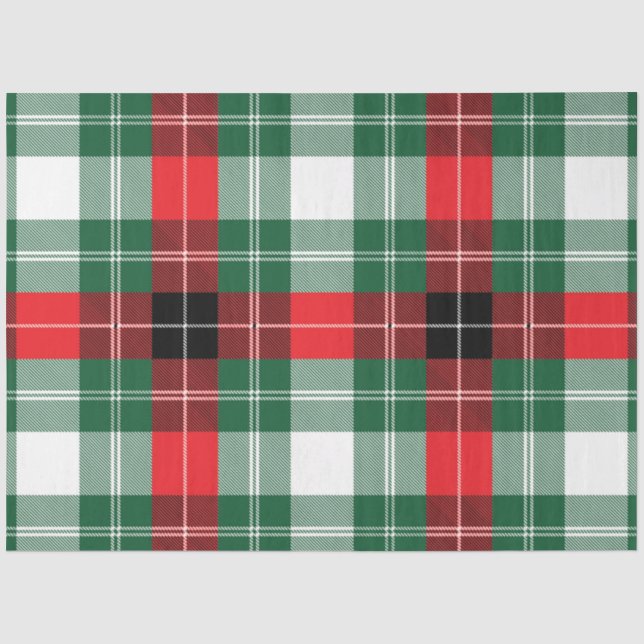 Christmas Plaid Series Design 6 Tissue Paper (Front)
