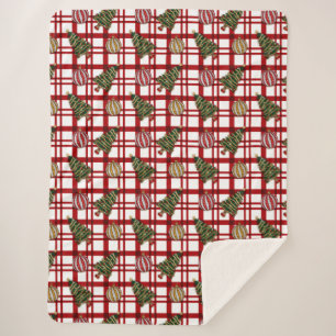 Christmas Plaid Sherpa Blanket