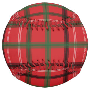Christmas plaid softball