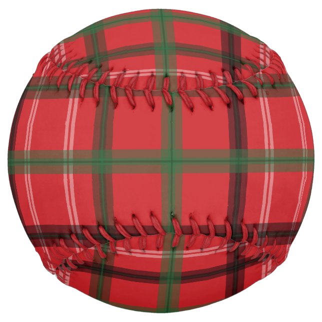 Christmas plaid softball (Back)