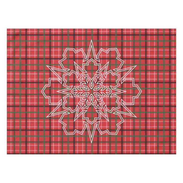 Christmas plaid. tablecloth (Front (Horizontal))