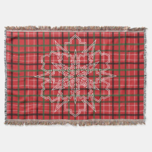 Christmas plaid throw blanket