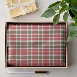 Christmas Plaid Tissue Paper