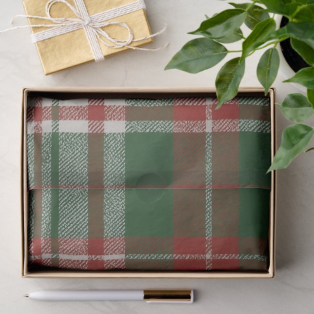 Christmas Plaid Tissue Paper (Gift)