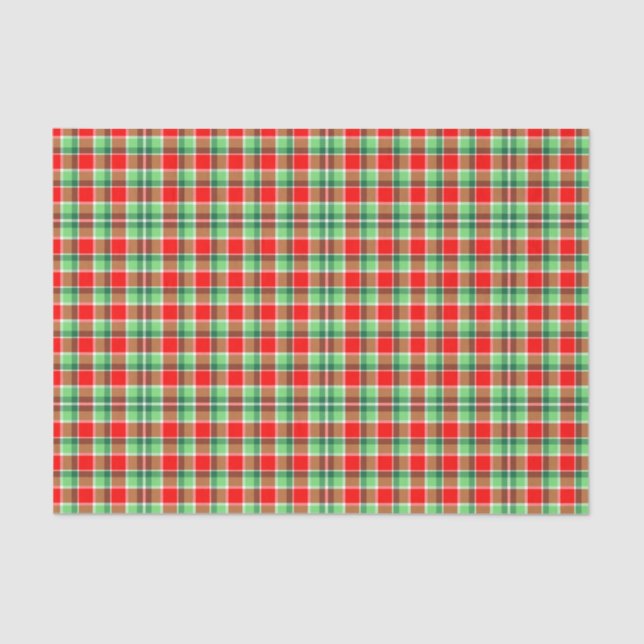 Christmas Plaid tissue paper (Front)
