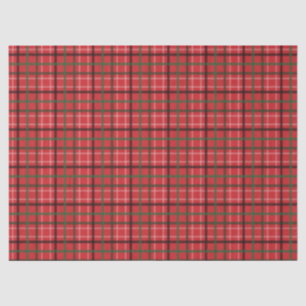 Christmas plaid tissue paper
