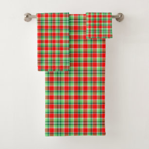 Christmas Plaid towels