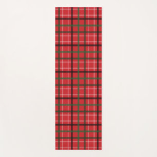 Christmas plaid yoga mat