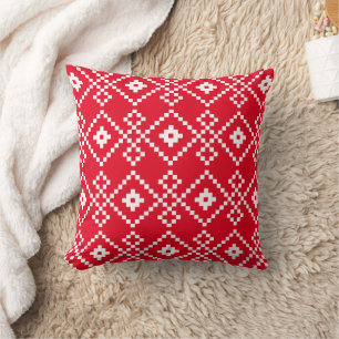 Christmas Plain Sweater Throw Pillow