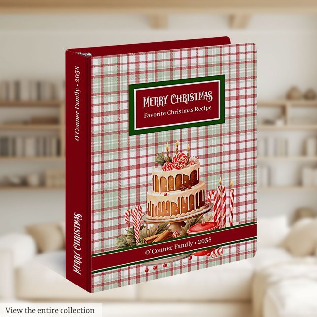 Christmas Planner 3 Ring Binder Vintage Baking Art (Christmas Planner 3 Ring Binder Vintage Baking Art)