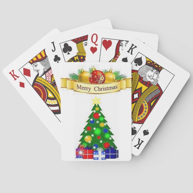 Christmas Playing Card Deck (Back)