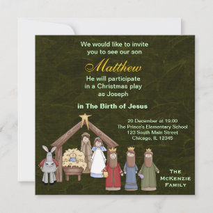 Christmas Plays Invitation