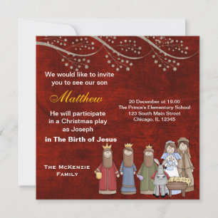 Christmas Plays Invitation