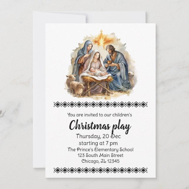 Christmas Plays Invitation (Front)