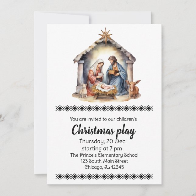 Christmas Plays Invitation (Front)