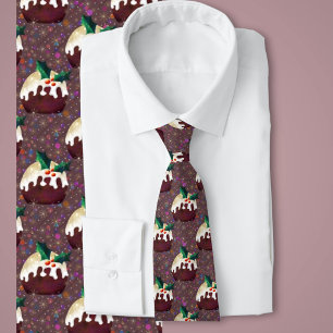Christmas Plum pudding  Tie