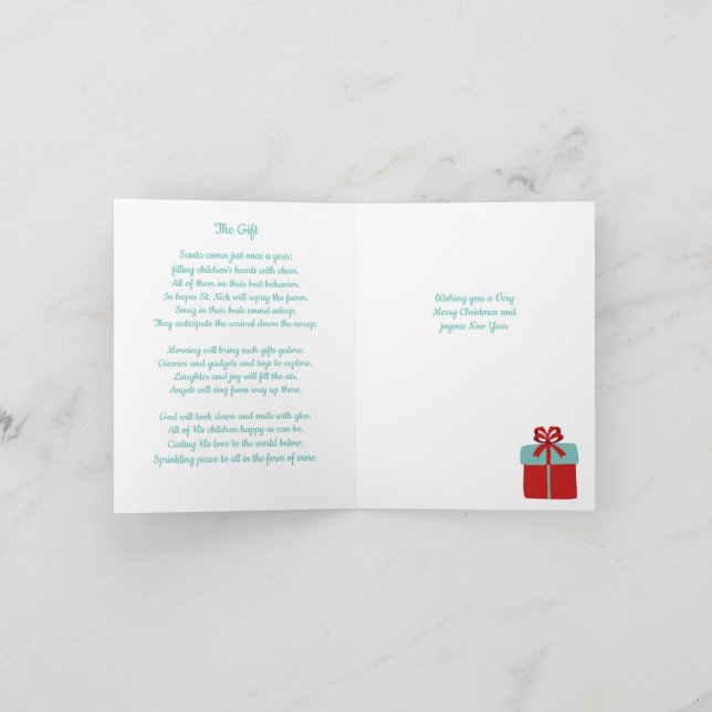Christmas Poetry Card (Inside)